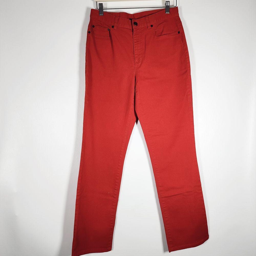 Lauren Jeans Co. Ralph Lauren red straight leg jeans womens size 8